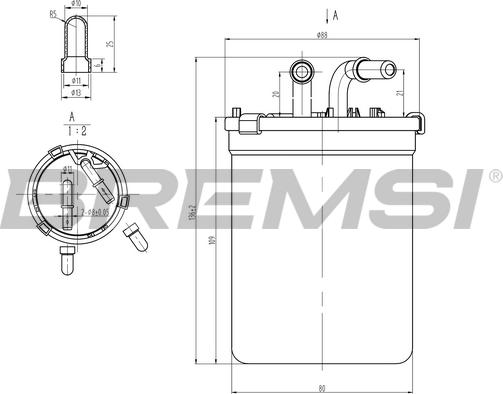 Bremsi FE0055 - Filtro carburante www.autoricambi360.it