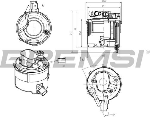 Bremsi FE0058 - Filtro carburante www.autoricambi360.it
