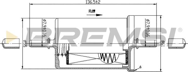Bremsi FE0061 - Filtro carburante www.autoricambi360.it