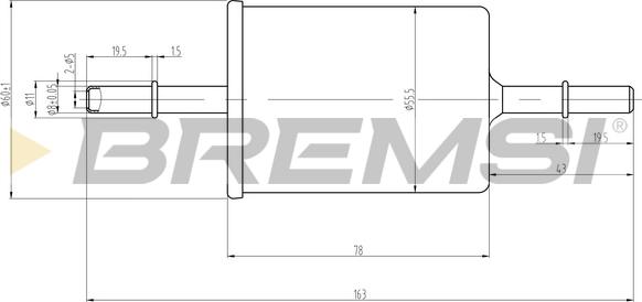Bremsi FE0062 - Filtro carburante www.autoricambi360.it