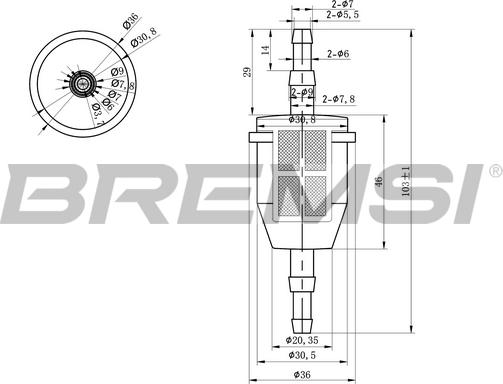 Bremsi FE0034 - Filtro carburante www.autoricambi360.it