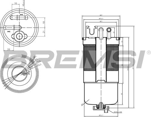 Bremsi FE0159 - Filtro carburante www.autoricambi360.it