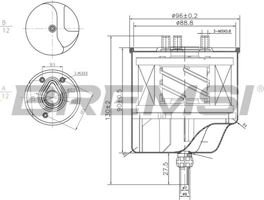 Bremsi FE0156 - Filtro carburante www.autoricambi360.it