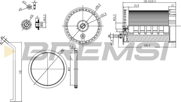 Bremsi FE0803 - Filtro carburante www.autoricambi360.it