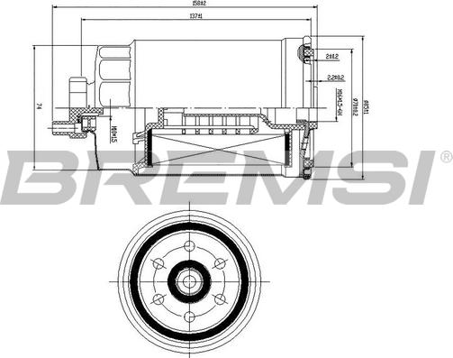 Bremsi FE0815 - Filtro carburante www.autoricambi360.it
