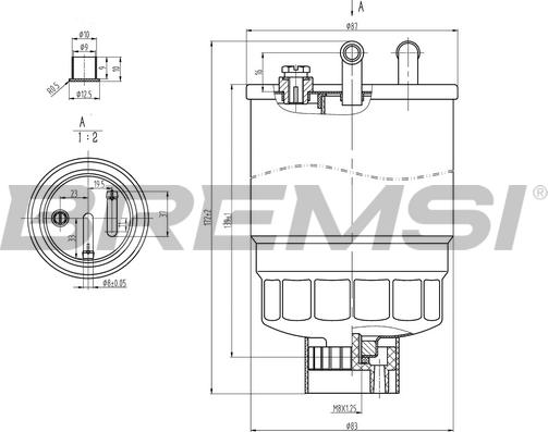 Bremsi FE0818 - Filtro carburante www.autoricambi360.it