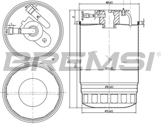 Bremsi FE0837 - Filtro carburante www.autoricambi360.it