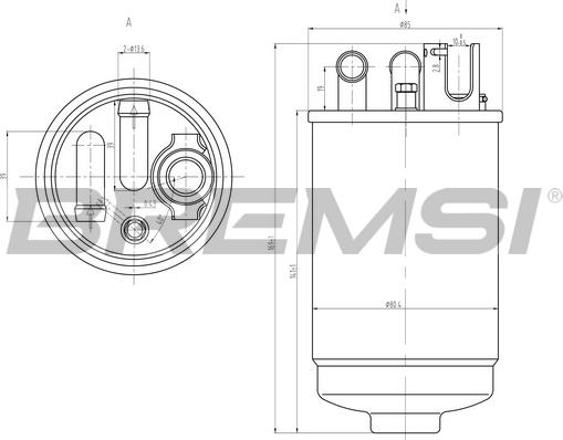 Bremsi FE0829 - Filtro carburante www.autoricambi360.it