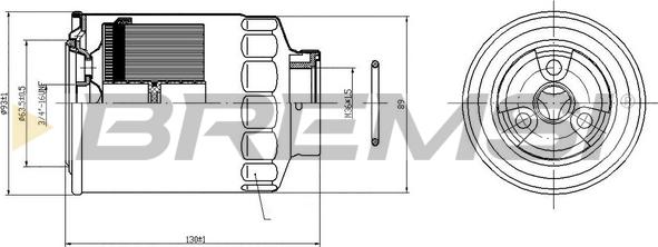 Bremsi FE0823 - Filtro carburante www.autoricambi360.it