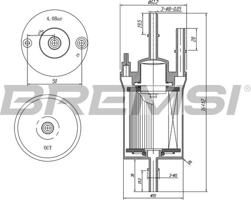 Bremsi FE0391 - Filtro carburante www.autoricambi360.it