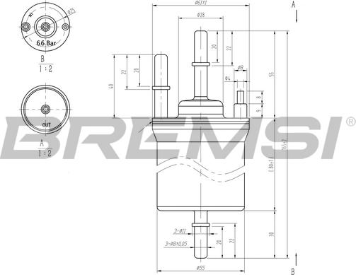 Bremsi FE0392 - Filtro carburante www.autoricambi360.it