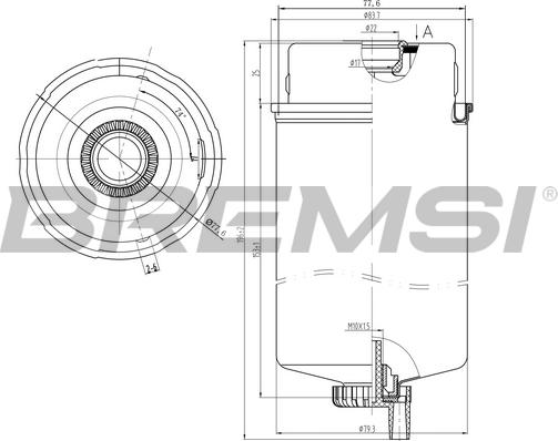 Bremsi FE0347 - Filtro carburante www.autoricambi360.it