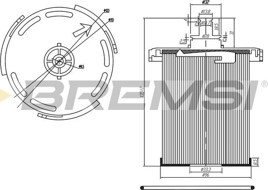 Bremsi FE0358 - Filtro carburante www.autoricambi360.it