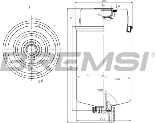 Bremsi FE0387 - Filtro carburante www.autoricambi360.it
