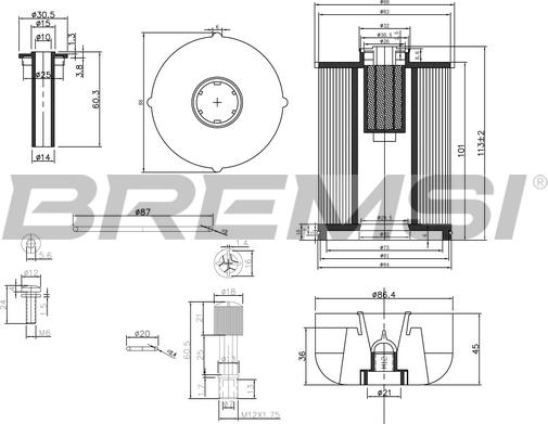 Bremsi FE0337 - Filtro carburante www.autoricambi360.it
