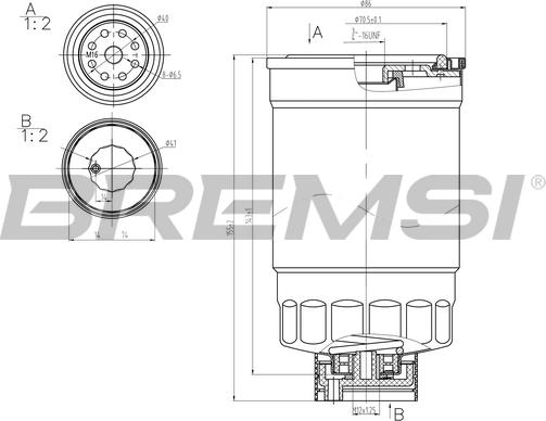 Bremsi FE0379 - Filtro carburante www.autoricambi360.it