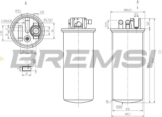 Bremsi FE0378 - Filtro carburante www.autoricambi360.it