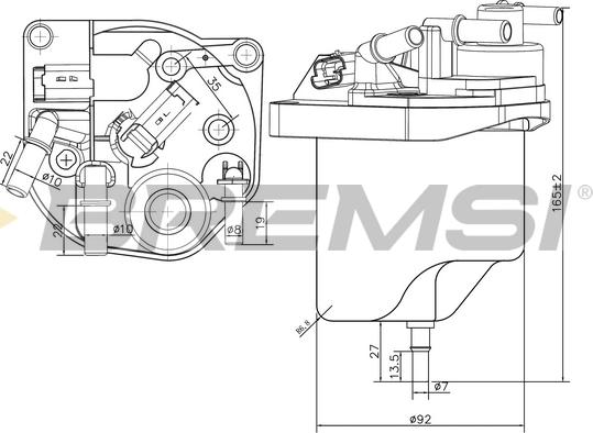 Bremsi FE0222 - Filtro carburante www.autoricambi360.it