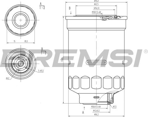 Bremsi FE0798 - Filtro carburante www.autoricambi360.it