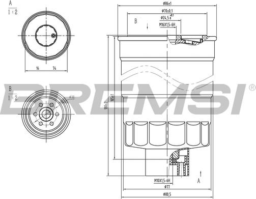 Bremsi FE0789 - Filtro carburante www.autoricambi360.it