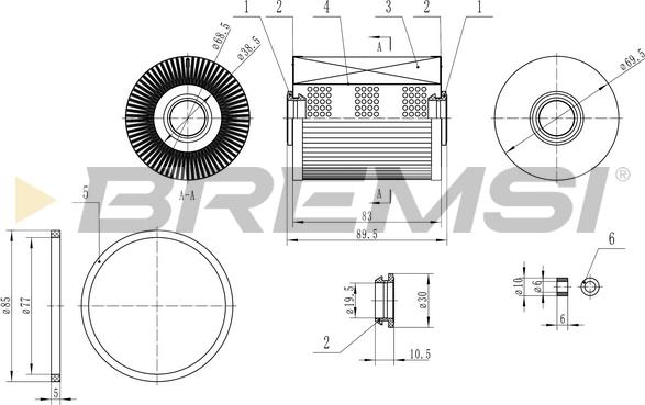 Bremsi FE0770 - Filtro carburante www.autoricambi360.it