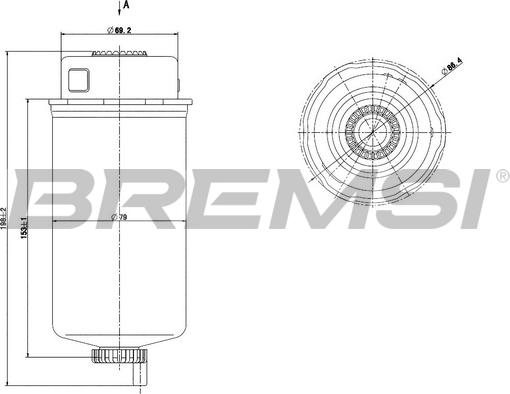 Bremsi FE0778 - Filtro carburante www.autoricambi360.it