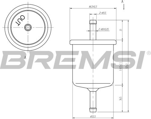 Bremsi FE1514 - Filtro carburante www.autoricambi360.it