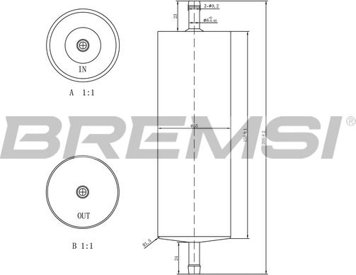 Bremsi FE1520 - Filtro carburante www.autoricambi360.it