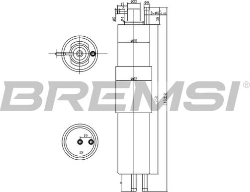 Bremsi FE1521 - Filtro carburante www.autoricambi360.it