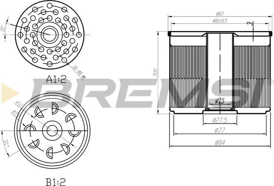 Bremsi FE1840 - Filtro carburante www.autoricambi360.it