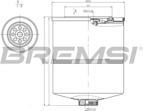 Bremsi FE1870 - Filtro carburante www.autoricambi360.it