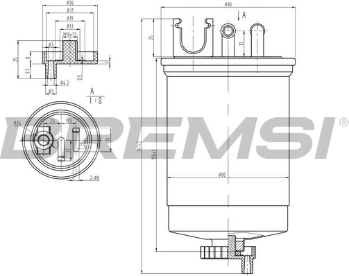 Bremsi FE1310 - Filtro carburante www.autoricambi360.it