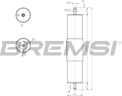 Bremsi FE1318 - Filtro carburante www.autoricambi360.it