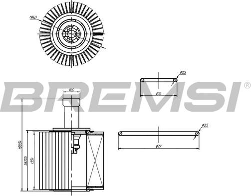 Bremsi FL0252 - Filtro olio www.autoricambi360.it