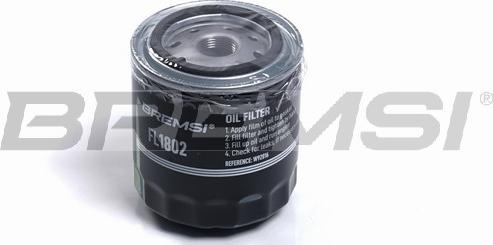 Bremsi FL1802 - Filtro olio www.autoricambi360.it