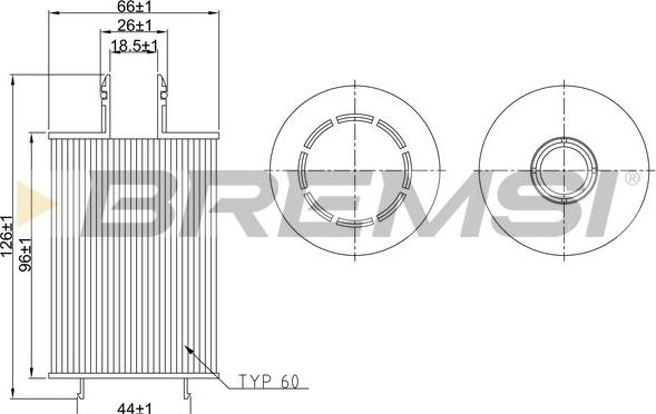 Bremsi FL2570 - Filtro olio www.autoricambi360.it