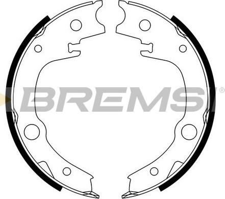 Bremsi GF0966 - Kit ganasce, Freno stazionamento www.autoricambi360.it