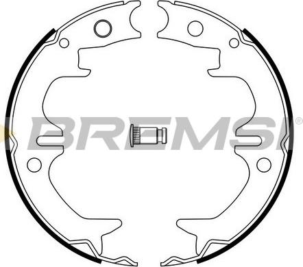 Bremsi GF0962 - Kit ganasce, Freno stazionamento www.autoricambi360.it