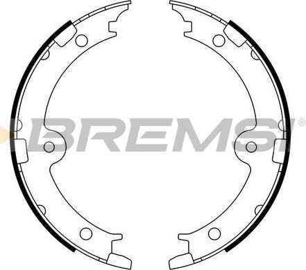 Bremsi GF0974 - Kit ganasce, Freno stazionamento www.autoricambi360.it