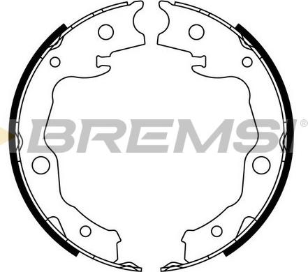 Bremsi GF0976 - Kit ganasce, Freno stazionamento www.autoricambi360.it