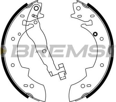 Bremsi GF0419 - Kit ganasce freno www.autoricambi360.it