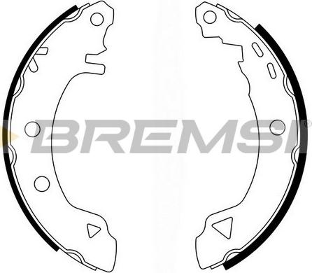 Bremsi GF0418 - Kit ganasce freno www.autoricambi360.it