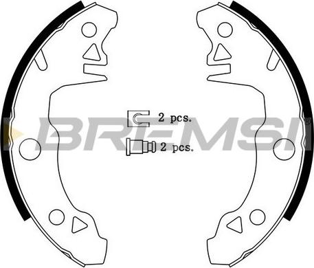 Bremsi GF0413 - Kit ganasce freno www.autoricambi360.it