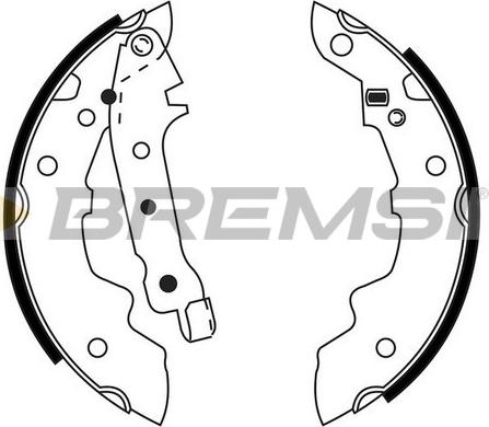 Bremsi GF0412 - Kit ganasce freno www.autoricambi360.it