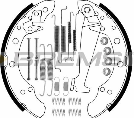 Bremsi GF0556-1 - Kit ganasce freno www.autoricambi360.it