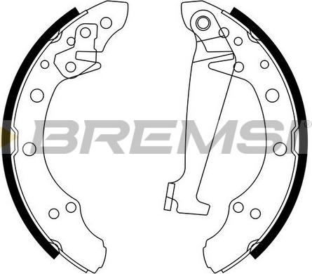 Bremsi GF0556 - Kit ganasce freno www.autoricambi360.it