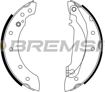 Bremsi GF0601 - Kit ganasce freno www.autoricambi360.it
