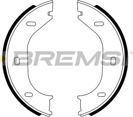 Bremsi GF0001 - Kit ganasce, Freno stazionamento www.autoricambi360.it