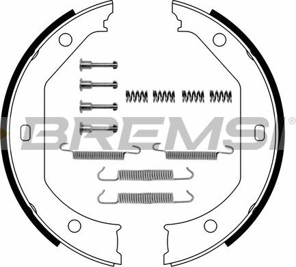 Bremsi GF0080-1 - Kit ganasce, Freno stazionamento www.autoricambi360.it
