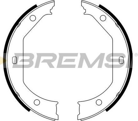 Bremsi GF0080 - Kit ganasce, Freno stazionamento www.autoricambi360.it